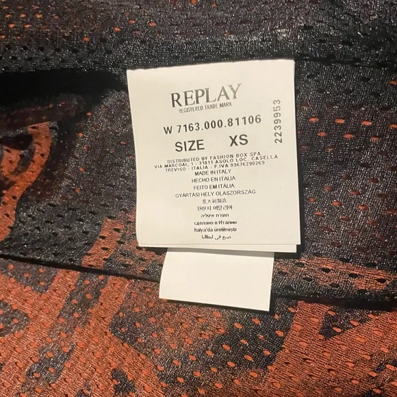 Replay biker leather jacket. NWT - Picture 5 of 12